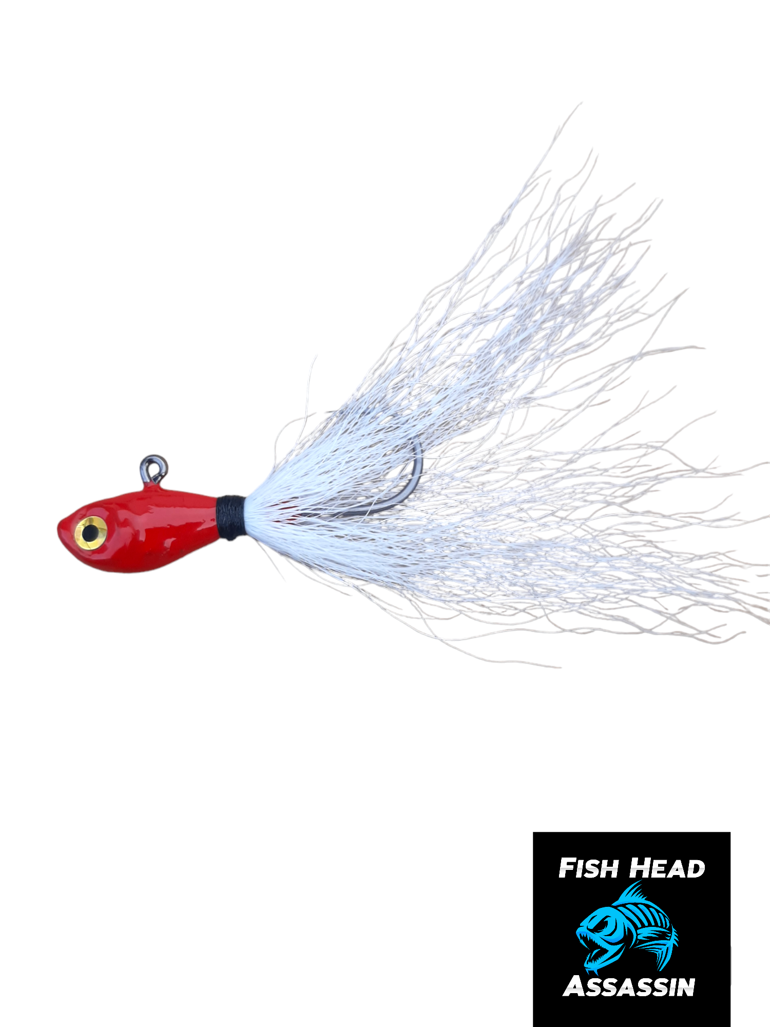 Red/White Bucktail Jig – FHA TACKLE