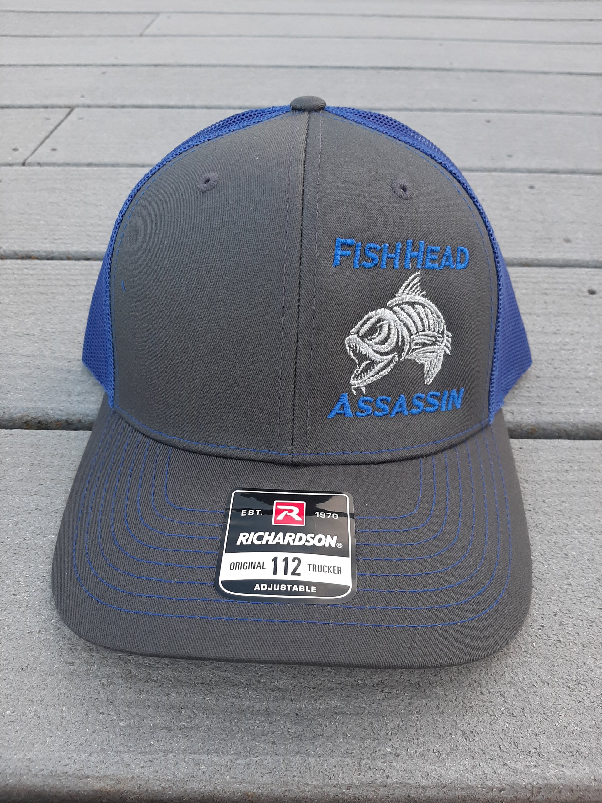 Charcoal and Royal Trucker Snapback Hat