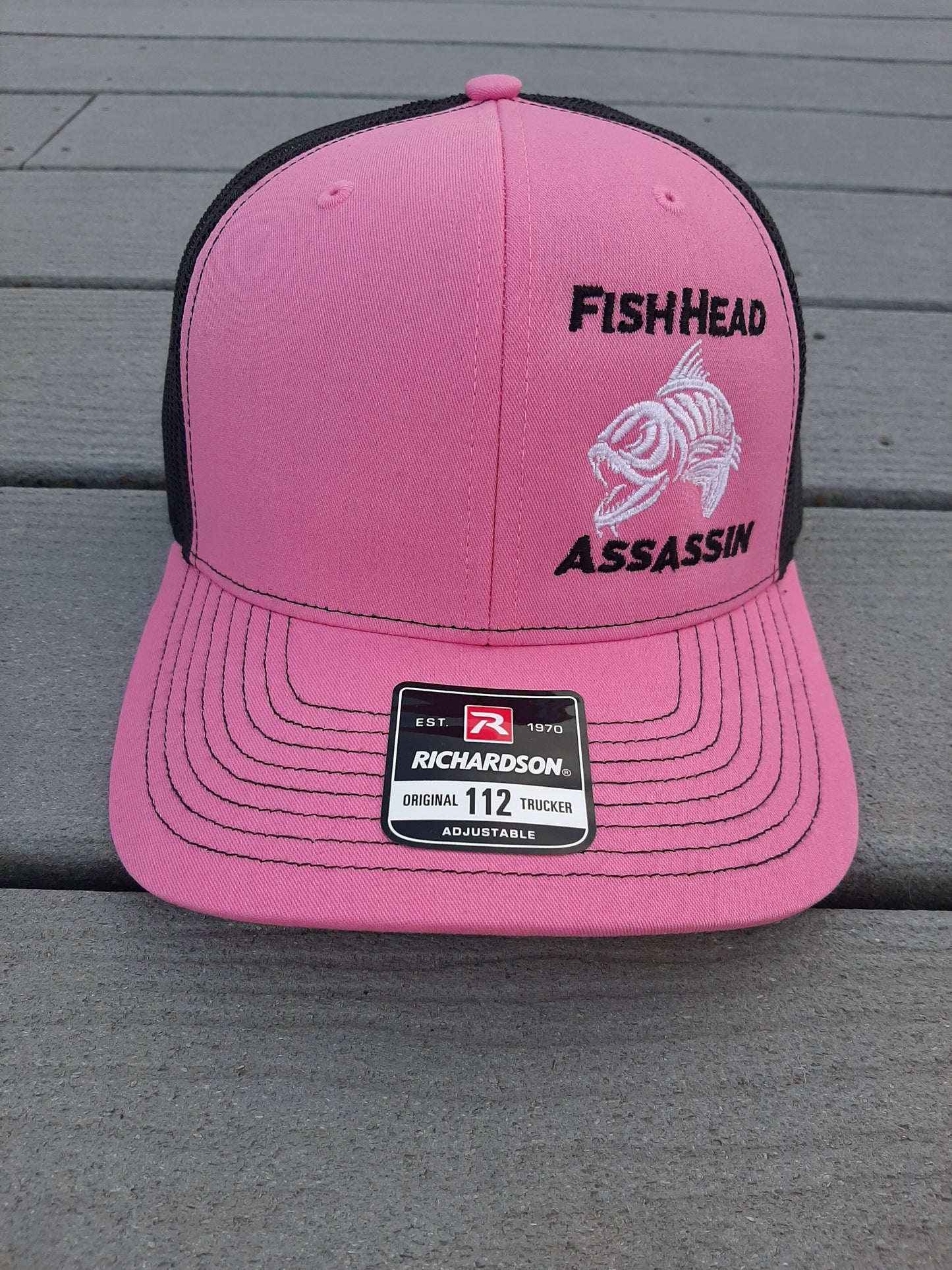 Hot Pink and Black Trucker Snapback Hat